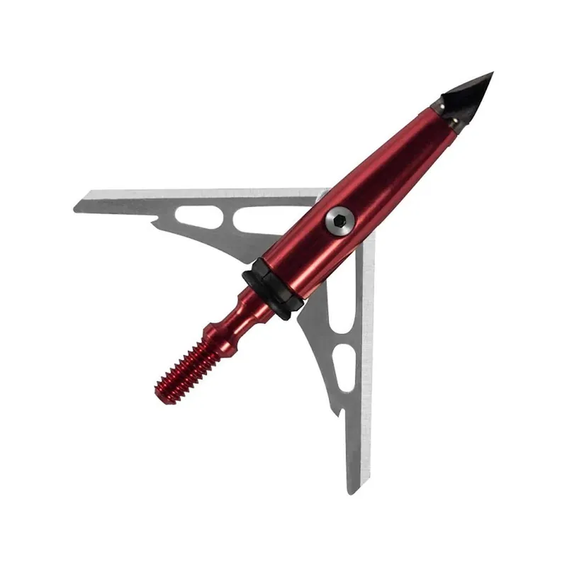 Rage Chisel Tip 100 Grain 2 SC Blade Mechanical Broadhead Pack of 3, 65100