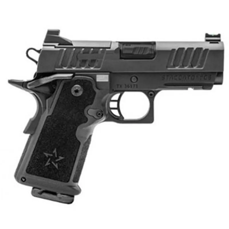 Stacatto CS Optics Ready Fullsize Sights Curved Trigger DLC 3.5" 9mm Luger 16 Rounds