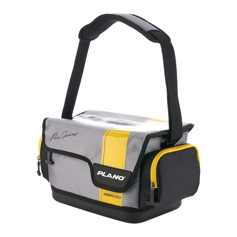 Plano Pro Series Tackle Bag 3600 Molded waterproof base Yellow Grey