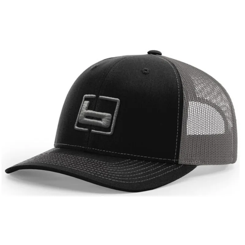 Banded R112 Trucker Caps, Black/Charcoal