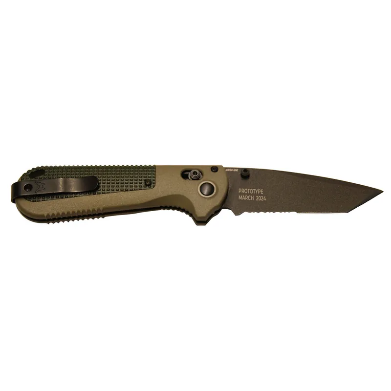 Benchmade Redoubt Tonto Serrated Ranger Green/Forest Grivory 3.53" Prototype 2023