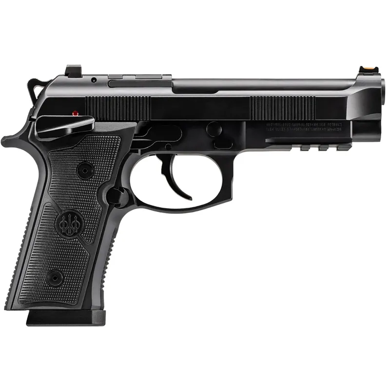 Beretta USA J92XFMSDA15 92GTS 9mm Luger 15+1 4.70" Black Inox Steel Barrel, Black Cerakote Optic Ready/Serrated Steel Slide + Aluminum Frame w/Beavertail & Picatinny Rail, Ambidextrous