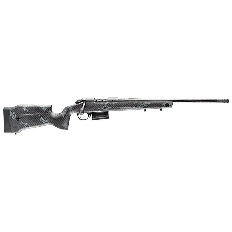 Bergara Rifles B14S754CF B-14 Crest 22-250 Rem 5+1 20" Sniper Gray Cerakote Fluted Barrel, Steel Receiver, Fixed Carbon Fiber Black & Gray Sponge Stock