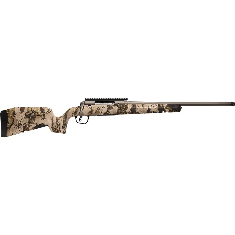 Savage Arms 32320 Axis 2 Pro 308 Win 4+1 20" Gun Metal Bronze Cerakote Heavy Sporter Threaded Barrel & Picatinny Rail Carbon Steel Receiver, Fixed Western Camo Synthetic Stock, Right Hand