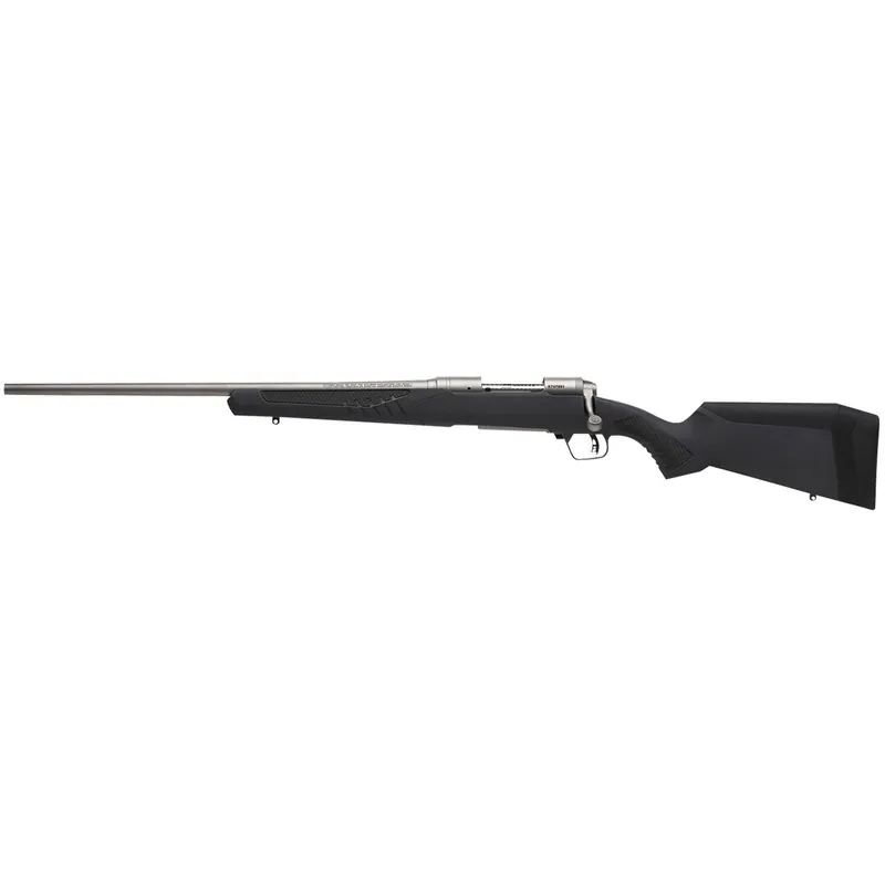Savage Arms 57085 110 Storm Full Size 223 Rem 4+1 22" Matte Button-Rifled Barrel, Matte Drilled & Tapped Stainless Steel Receiver, AccuStock Matte Gray Synthetic Stock, Left Hand
