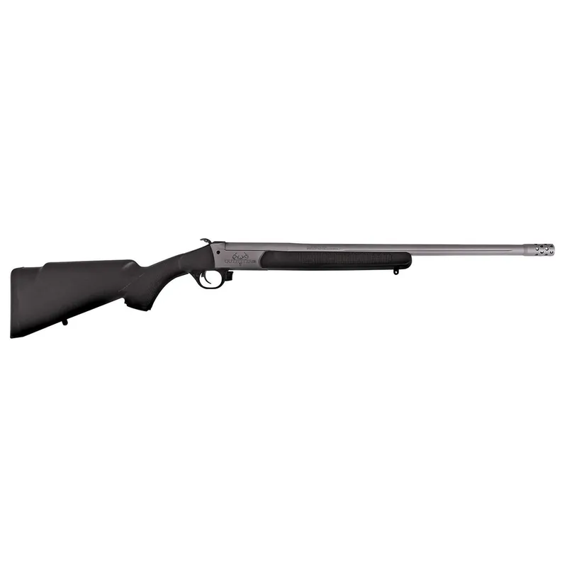Traditions CR451130T Outfitter G3 Full Size 450 Bushmaster 1rd 22" Stainless Cerakote Fluted Threaded Barrel, Drilled & Tapped Steel Receiver, Fixed Black Synthetic Stock, Right Hand
