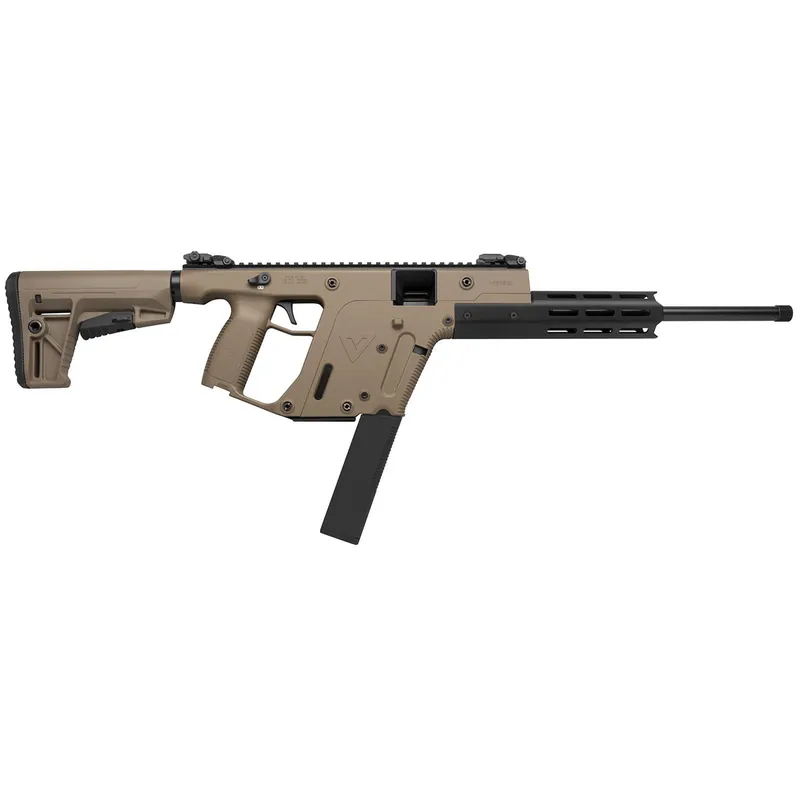 Kriss USA KV22CFD03 Vector CRB G2 Full Size 22 LR 30+1 16" Black Nitride Threaded Barrel, Flat Dark Earth 1 10" Aluminum Receiver, M-LOK Handguards, Flat Dark Earth Synthetic 6 Position Stock
