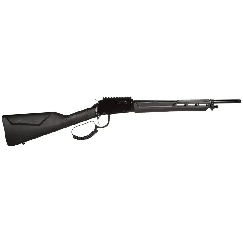 Rossi RL22161ST Rio Bravo Tactical 22 LR 10+1 16.50" Polished Black Oxide Steel Threaded Barrel, Picatinny Rail Matte Black Aluminum Receiver, Fixed Black Synthetic Stock