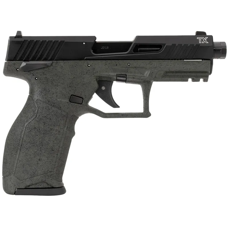 Taurus 1-2TX22141SP2-10 TX22 Gen 2 Full Size Frame 22 LR 10+1 4.10" Threaded Barrel, Serrated Slide, Polymer Frame w/Picatinny Rail, Right Hand