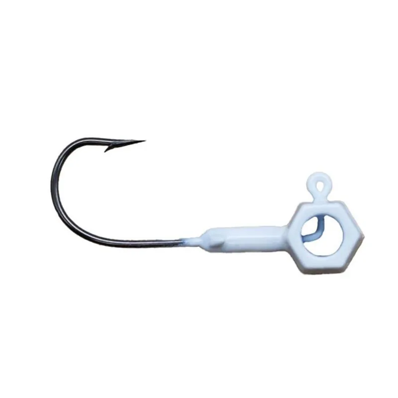 Leland‘s Lures Crappie Magnet Eyehole Brandon Smith Jig Head White 1/16 oz.