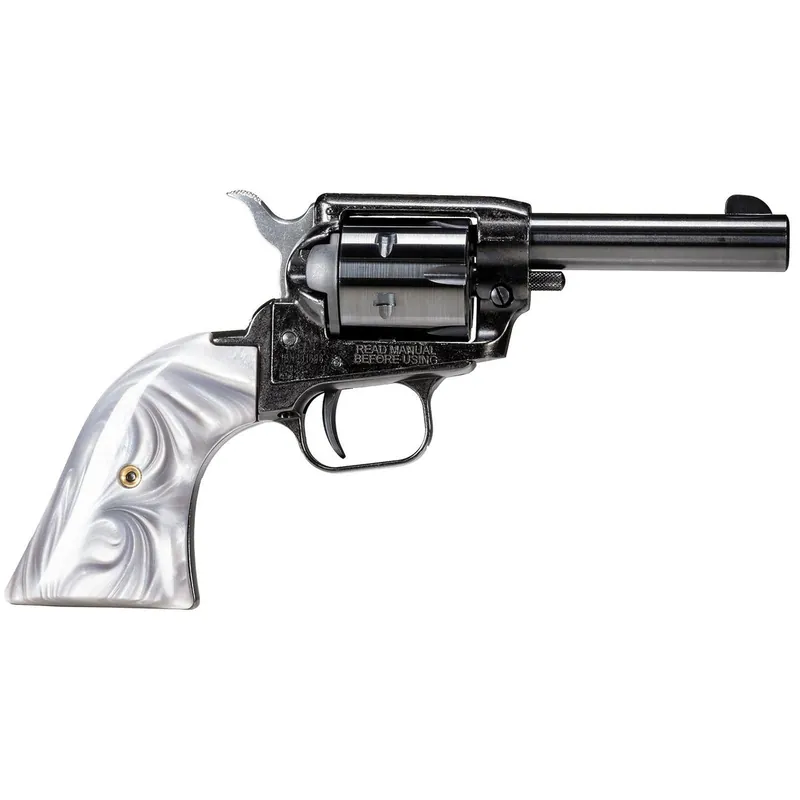 Heritage Mfg BK22B3GPRL Barkeep 22 LR 6 Shot, 3" Black Oxide Steel Barrel, Black Oxide Zinc Alloy Frame, Black Oxide Cylinder, Gray Pearl Grip, Manual Safety, Exposed Hammer
