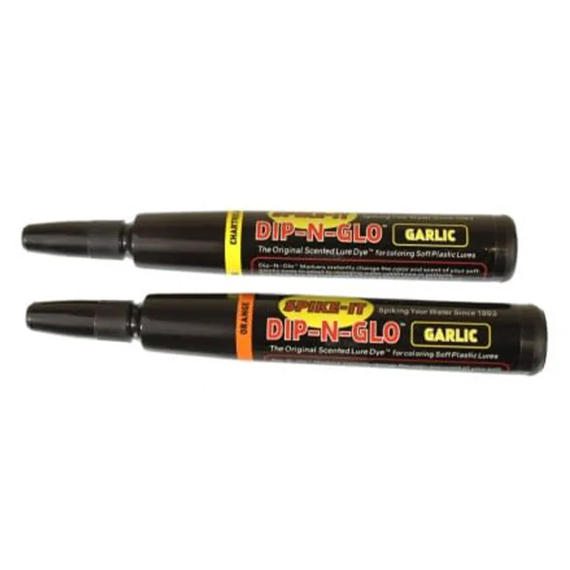 Spike-It Scent Garlic Scent Markers Chartreuse-Orange 2 pack