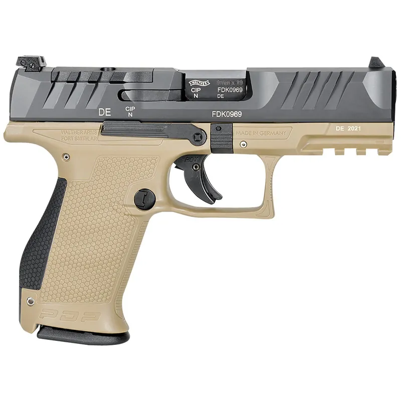 Walther Arms 2858444 PDP Compact Optic Ready 9mm Luger 4" 15+1 Black Steel Slide Performance Duty Textured Polymer Grip