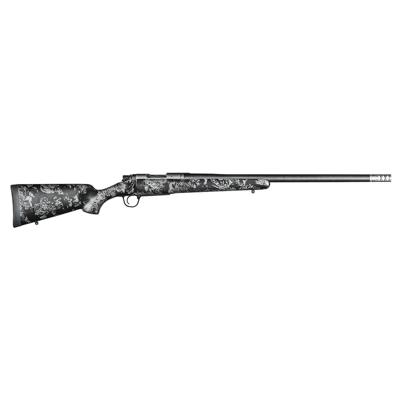 Christensen Arms 8010612700 Ridgeline FFT Full Size 22-250 Rem 4+1, 20" Stainless Steel Threaded Barrel, Stainless Aluminum Receiver, Black w/Gray Accents Fixed Sporter w/Flash Forged Technology Stock