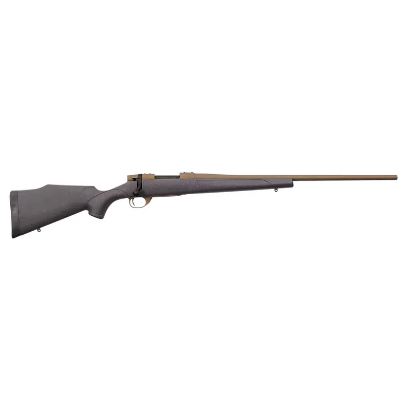 Weatherby VWB222RR4T Vanguard Weatherguard 22-250 Rem 5+1 24" Threaded, Burnt Bronze Barrel/Rec, Black with Bronze Webbing Monte Carlo Stock