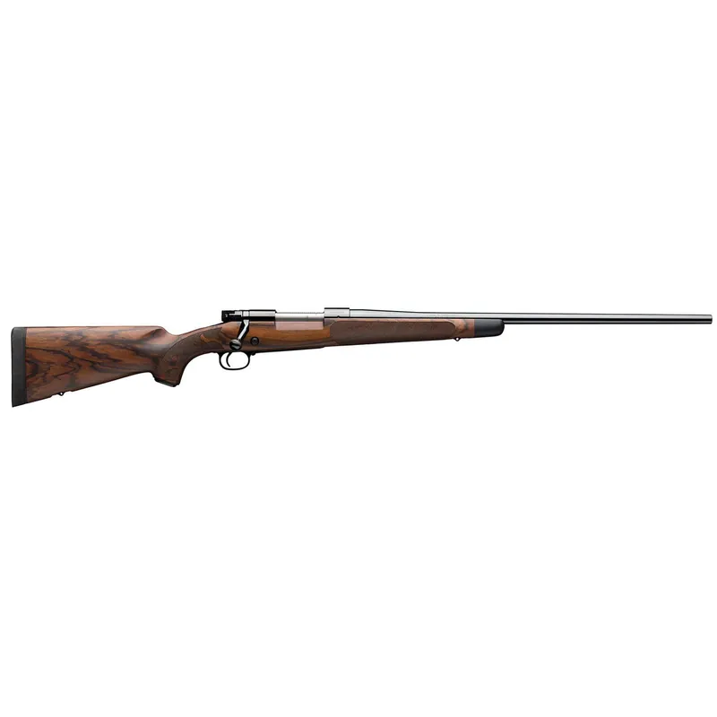 Winchester Repeating Arms 535239294 Model 70 Super Grade 6.5 PRC Caliber with 3+1 Capacity, 24" Barrel, Polished Blued Metal Finish, AAA French Walnut Stock & No Sights Right Hand (Full Size)