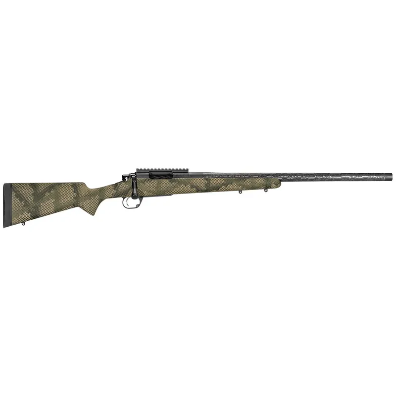 Proof Research 118450 Glacier TI 308 Win 4+1 20" Carbon Fiber Match Grade Threaded Barrel, Black Cerakote Titanium Receivern w/Picatinny Rail, Fixed PROOF Hunter TFDE Carbon Fiber Stock