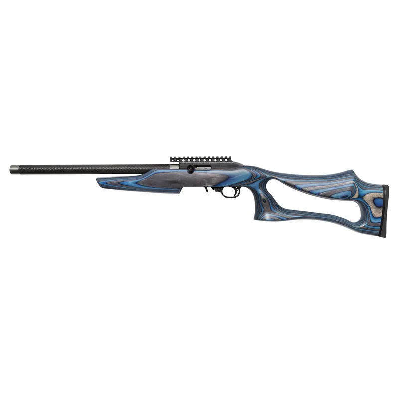 Magnum Research SSEB22G Magnum Lite SwitchBolt Full Size 22 LR 10+1 17" Black Anodized Carbon Steel/Threaded Barrel, Black w/Integral Scope Base Receiver/ Blue Fixed Thumbhole Stock, Right Hand