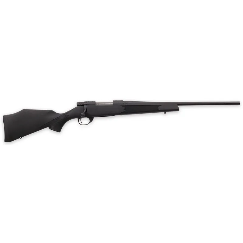 Weatherby VYT7M8RR0T Vanguard Synthetic Compact 7mm-08 Rem 4+1 20" Matte Blued 1 Threaded Barrel, Matte Blued Drilled & Tapped Steel Receiver, Black Adjustable Synthetic Stock