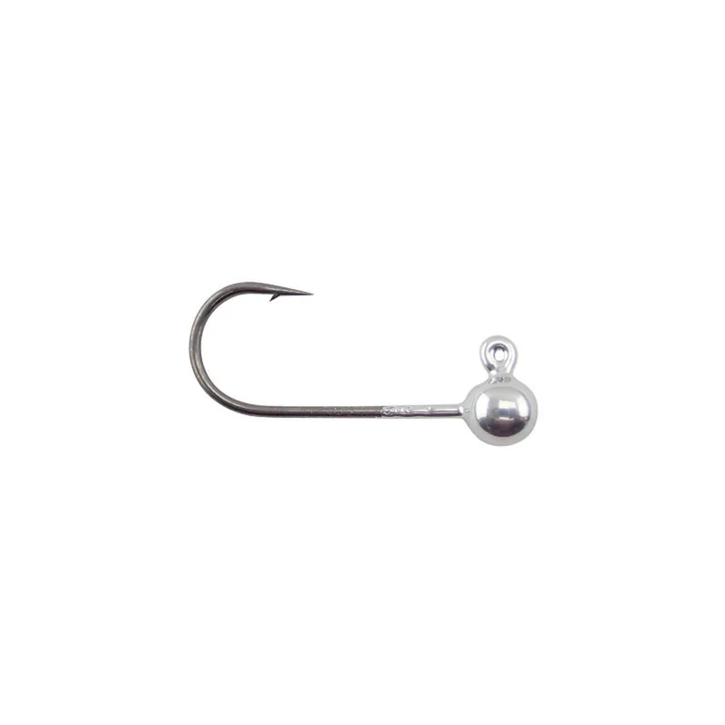 Voodoo Custom Tackle Round Jighead 5Pk Nickel Plated 1/16oz