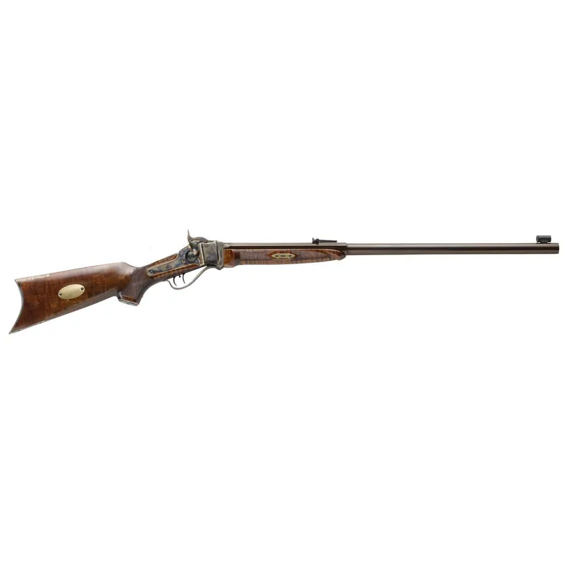 Davide Pedersoli 010S769457 1874 Old West 45-70 Gov 1rd 30" Blued Barrel, Color Case Hardened Steel Receiver, Walnut Wood Stock, Right Hand