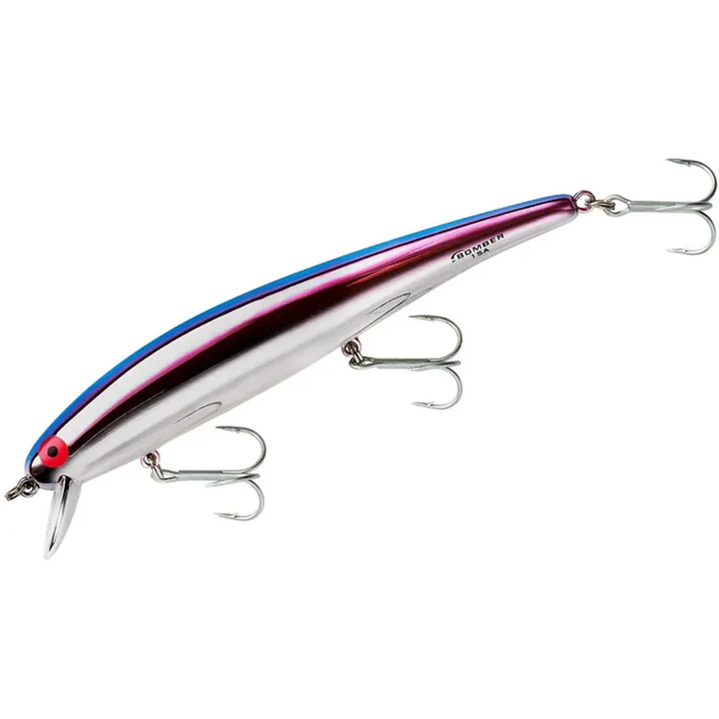 Bomber B15 Long A 4 1/2 inch Suspending Jerkbait Chrome Blue Pink White
