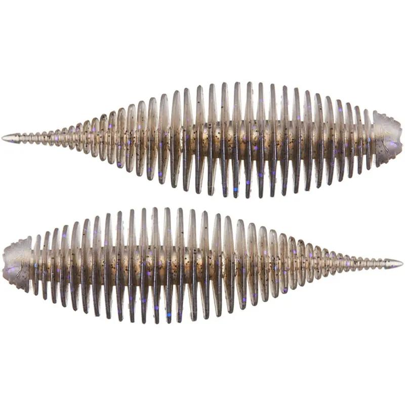 Geecrack Floating Elastomer Bellows Shad Soft Plastic Creature Bait - 3.8 Inch Electric Shad