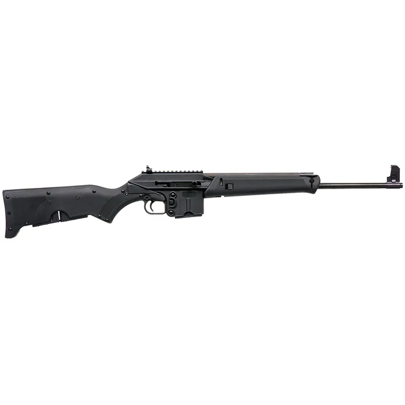 Kel-Tec SU16BLK SU-16 Sport Utility 5.56x45mm NATO Caliber with 18.50" Barrel, 10+1 Capacity, Black Metal Finish, Black Fixed Storage Compartment Stock Right Hand