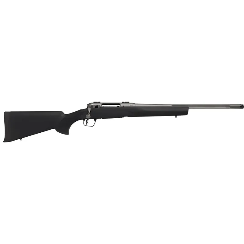 Savage Arms 58280 110 Trail Hunter Lite Full Size 450 Bushmaster 3+1 20" Fluted/Threaded Barrel, Drilled & Tapped Steel Receiver, Black Fixed Synthetic Stock