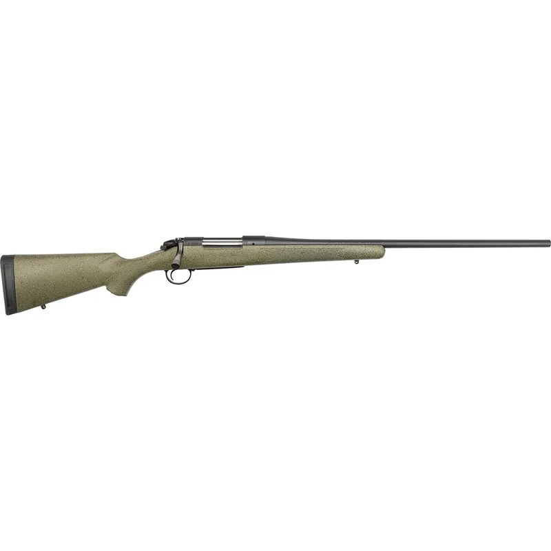 Bergara Rifles B14LM101C B-14 Hunter 300 Win Mag 3+1 24" Graphite Black Cerakote Barrel, SoftTouch Speckled Green Fixed American Style Stock