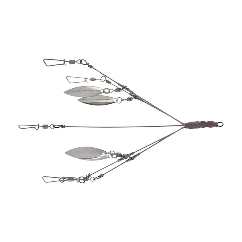 Diamond Baits 3.5" Tight Wad Umbrella Rig Nickel 3.5" 4 Blade
