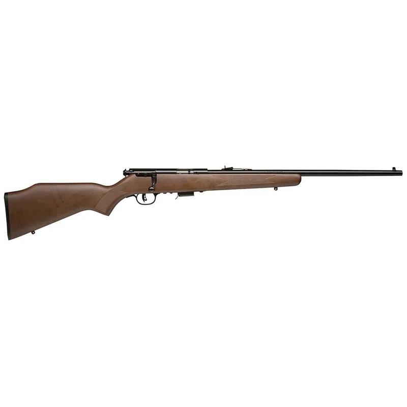 Savage Arms 90700 93 G Full Size 22 WMR 5+1 21" Matte Black Sporter Barrel, Matte Black Drilled & Tapped Carbon Steel Receiver, Satin Hardwood Fixed Stock, Right Hand