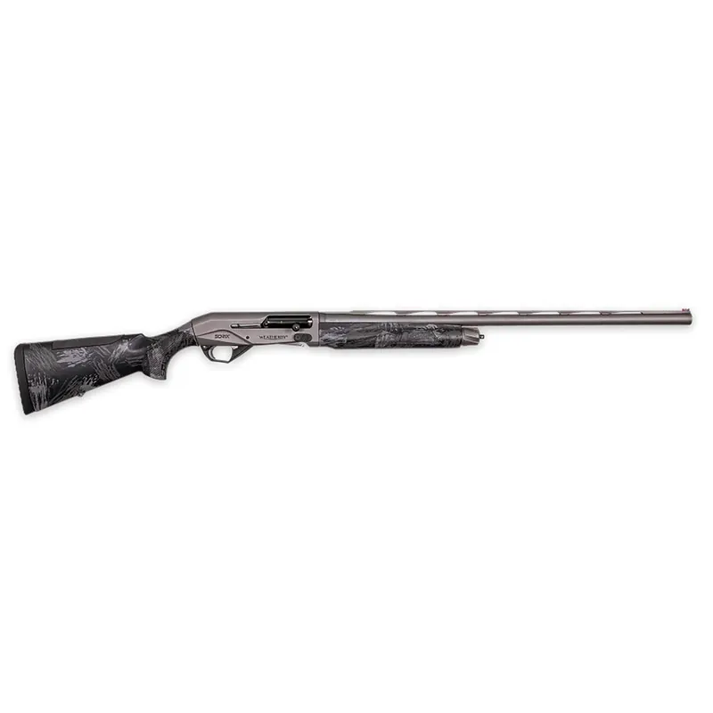 Weatherby XST1228SMG Sorix Full Size 12 Gauge Semi-Auto 3.50" 2+1 28" Gray Cerakote Vent Rib Barrel & Drilled & Tapped Steel Receiver, Storm Camo Synthetic Stock w/Adj Shim, Ambidextrous