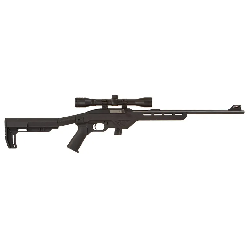 Citadel CIT22LRBMM Trakr Full Size 22 LR 10+1 18" Blued Steel Barrel, Black Steel Receiver, Black Synthetic Stock, Nikko Stirling Mountmaster