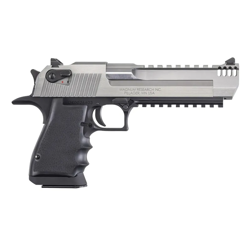 Magnum Research DE44ASIMB Desert Eagle Mark XIX L6 44 Rem Mag 6" 8+1 Black Hardcoat Anodized Aluminum Frame Stainless Steel Slide Black Polymer Grip