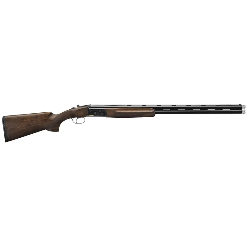 F.A.I.R. FRDC411230 Carrera One Full Size 12 Gauge Break Open 2.75" 2rd 30" Black Over/Under Vent Rib Barrel, Black Stainless Steel Engraved Receiver, Fixed Walnut Stock, Right Hand