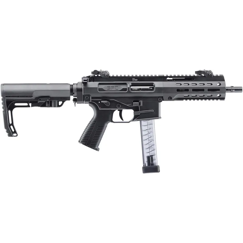 B&T Firearms 500010G B&T SPC9 9mm Luger 33+1 16", Black, Telescopic Stock, Polymer Grip (Glock Mag Compatible)