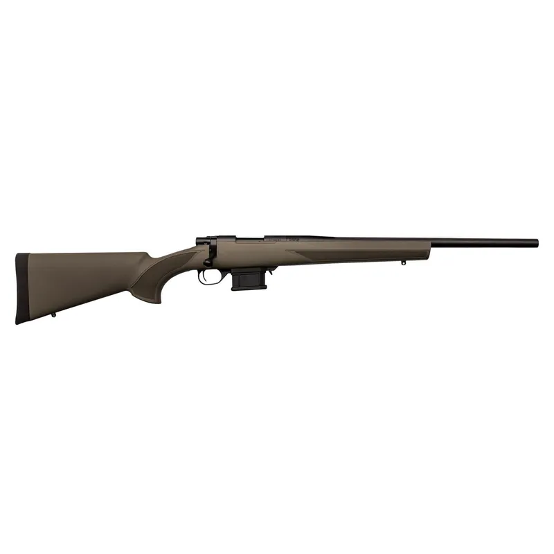 Howa HMA60804G M1500 Mini Action Compact 6mm ARC 5+1 20" Black Steel Barrel, Black Drilled & Tapped Steel Receiver, OD Green Fixed HTI Synthetic Stock, Right Hand