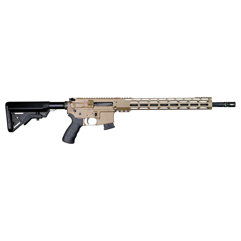 Alexander Arms RTA17DE Tactical 17 HMR 10+1 18" Black Fluted/Threaded Barrel, Picatinny Rail Flat Dark Earth Cerakote Aluminum Receiver, Black B5 Bravo Synthetic Stock