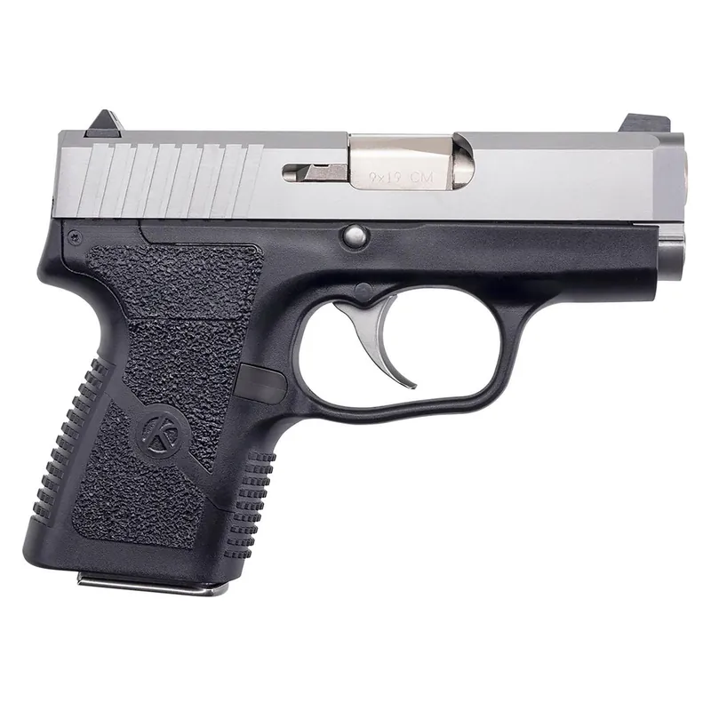 Kahr Arms CM9093N CM9 9mm Luger 6+1 3" Stainless Steel Barrel, Matte Stainless Serrated Slide, Black Polymer Frame, Black Textured Polymer Grip, Night Sights, No Safety, Right Hand