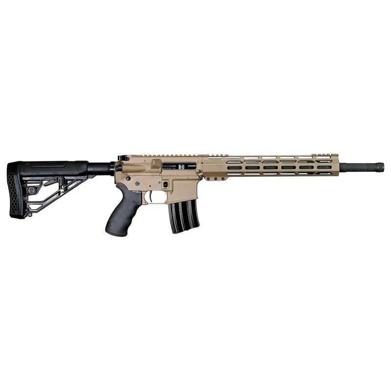 Alexander Arms Tactical 50 Beowulf 7+1 18" Black Fluted/Threaded Barrel, Flat Dark Earth Cerakote Picatinny Rail Aluminum Receiver, M-LOK Handguard, Black Synthetic B5 Bravo Stock, Black A2 Grip