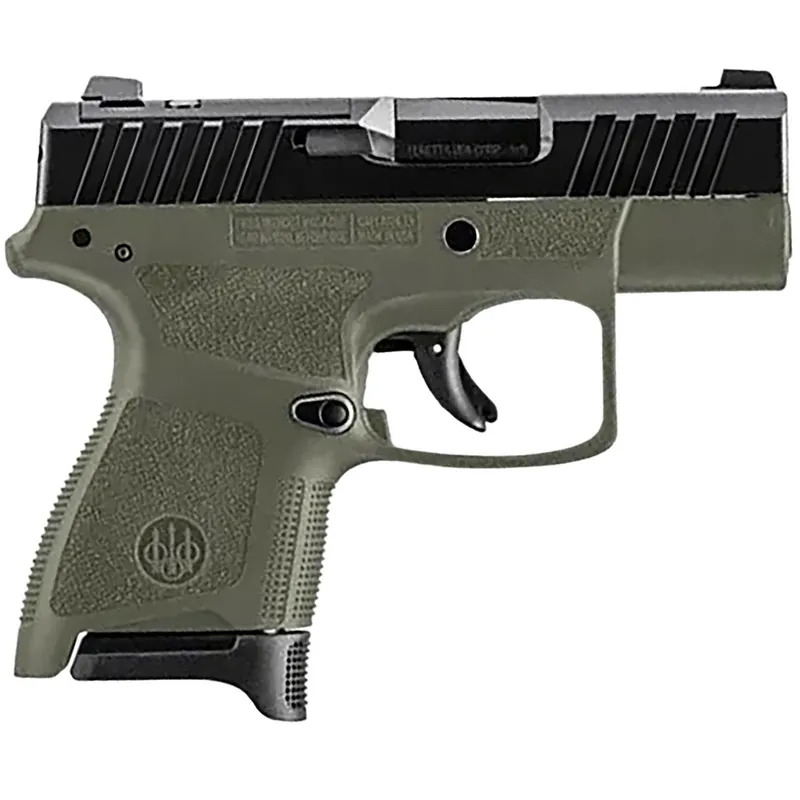 Beretta USA JAXN9278A1 APX A1 Carry Micro-Compact Frame 9mm Luger 8+1 3" Blued Steel Barrel, Black Serrated Steel Slide, OD Green Polymer Frame, Polymer Grip