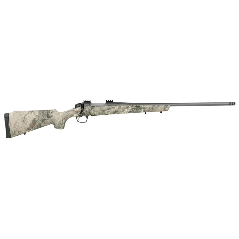CVA CR6981 Cascade Full Size 300 Win Mag 3+1, 24" Sniper Gray Cerakote Steel Threaded Barrel, Sniper Gray Cerakote Steel Receiver, Exclusive Realtree Rockslide Fixed w/SoftTouch Stock, Right Hand