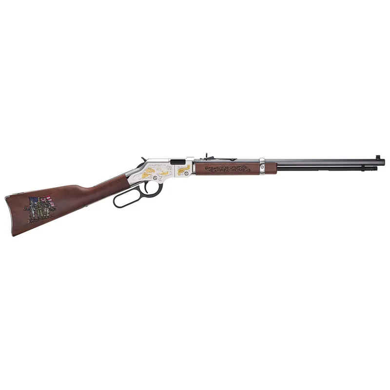 Henry Repeating Arms Goldenboy Spirit of the Corps Nickel / Gold .22 LR 20" Barrel 16 Round