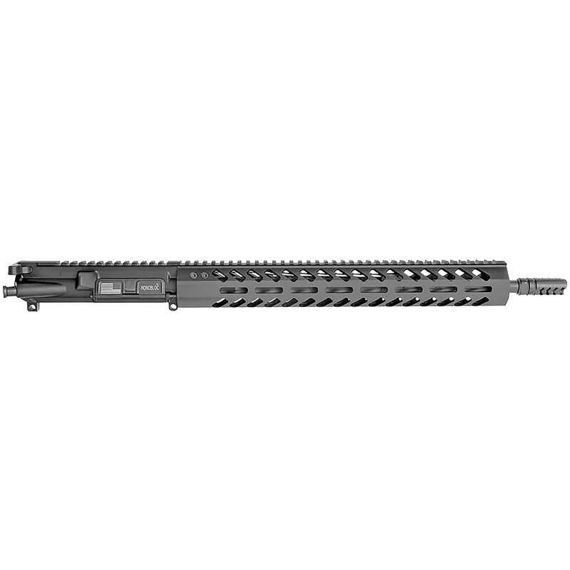 HM Defense 16MBUP556L MonoBloc Upper 223 Remk, 5.56x45mm NATO 16" Black Cerakote Barrel 7075-T6 Aluminum Black Anodized Receiver, 15" M-LOK Free-Float Handguard with Long Rail for AR-15