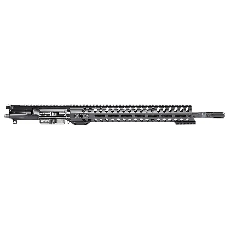 Patriot Ordnance Factory Minuteman Complete Upper 5.56x45mm NATO 16.50" Black Nitride Barrel Aluminum Black Anodized Receiver 14.50" M-LOK Handguard Lo Pro DI Gas Block (Mid Length)