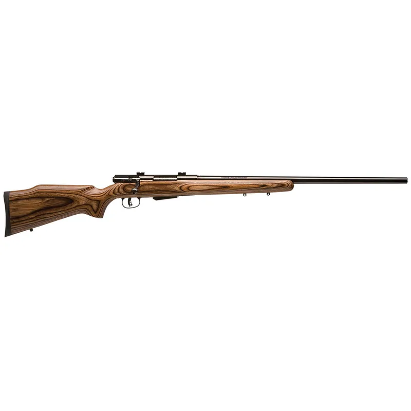 Savage Arms 18527 25 Lightweight Varminter 204 Ruger 4+1 Cap 24" Matte Black Rec/Barrel Natural Brown Laminate Stock Right Hand (Full Size) with Detachable Box Magazine