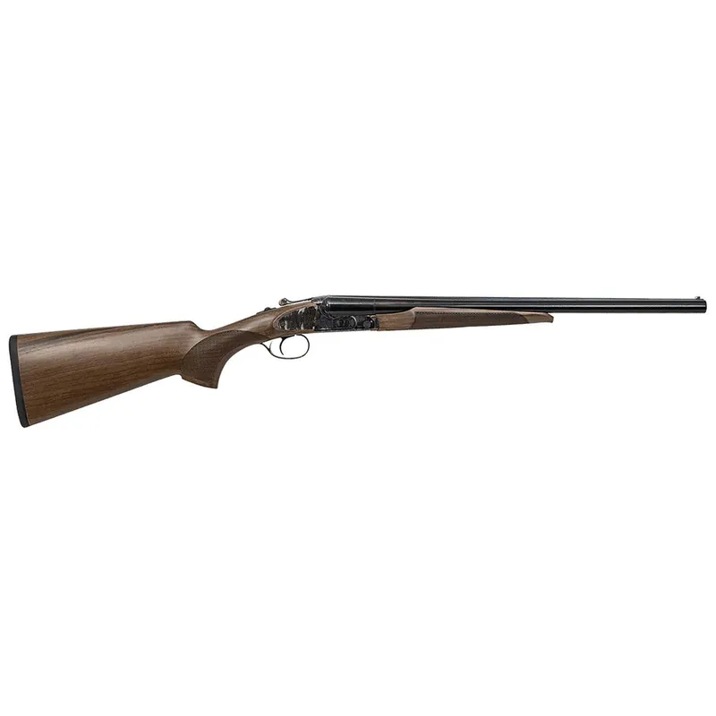 CZ-USA 06417 Sharp-Tail Coach 12 Gauge 3" 2rd 20" Black Hard Chrome Side-by-Side Barrel, Color Case Hardened Metal Finish, Turkish Walnut Stock Includes Fixed Chokes