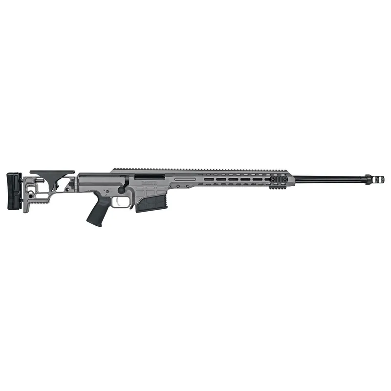 Barrett 18480 MRAD 338 Lapua Mag 26" 10+1 Gray Gray Folding with Adjustable LOP Stock Black Polymer Grip Right Hand