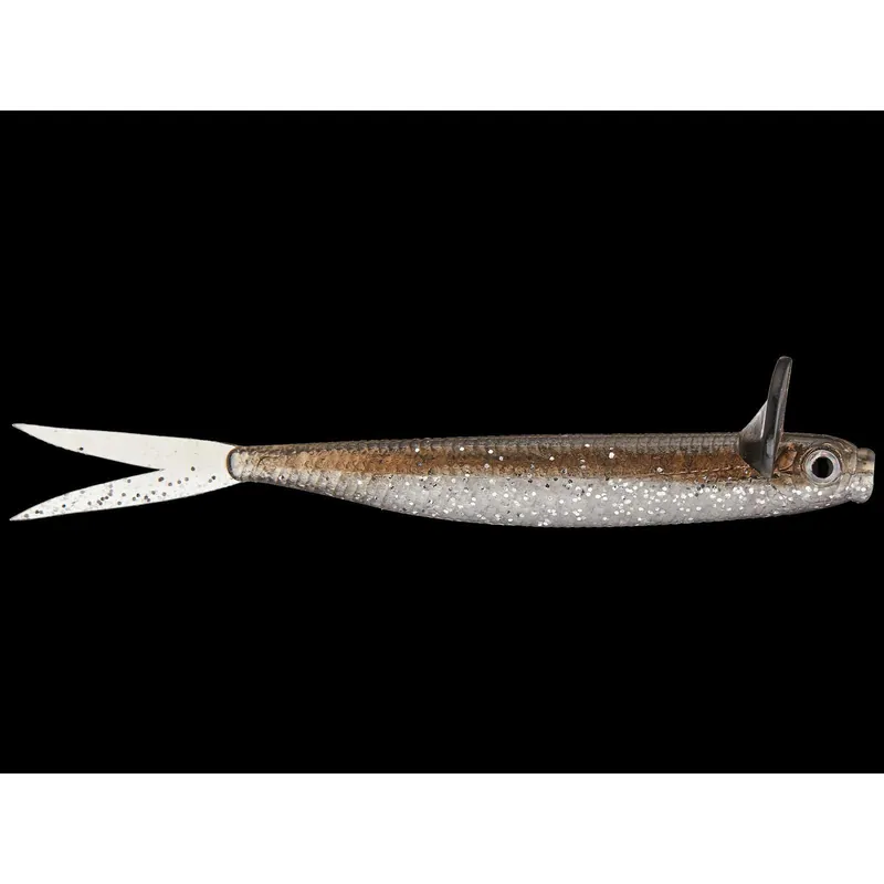 DEPS Frilled Shad 4.7" 5Pk Silver Shiner